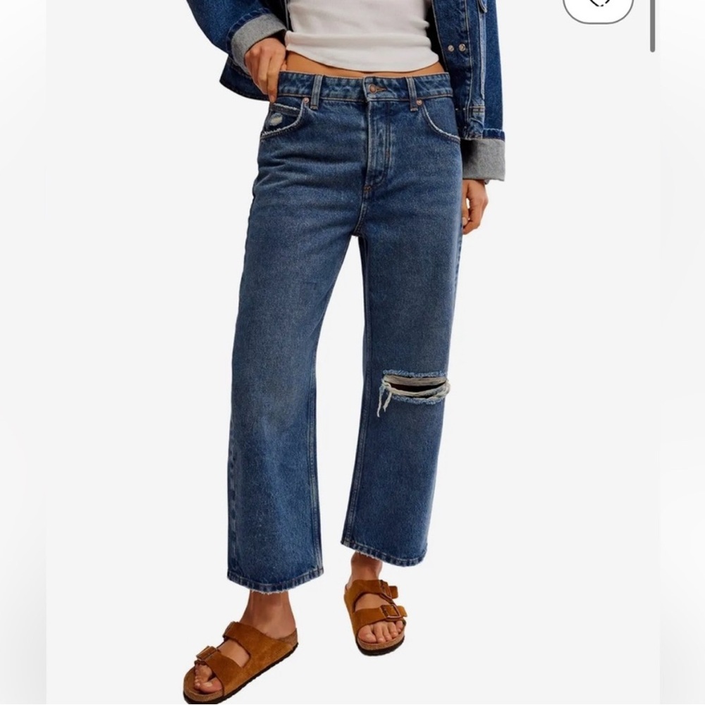 Free People Deep Trance Boyfriend Jeans